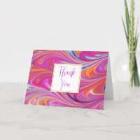 Trippy Pink and Orange Swirly Design
