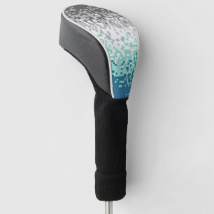 Trippy Pixelated Abstract Frayromantic Pride Flag Golf Head Cover