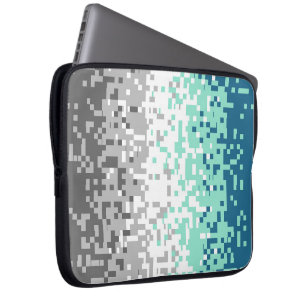 Trippy Pixelated Abstract Frayromantic Pride Flag Laptop Sleeve