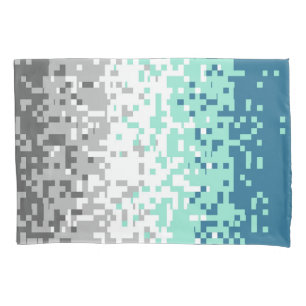 Trippy Pixelated Abstract Frayromantic Pride Flag Pillowcase