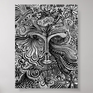 Trippy Portrait Poster