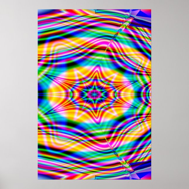 Trippy Poster: Abstract Psychedelic Poster (Front)