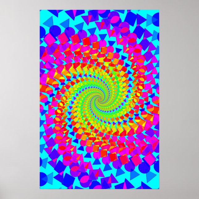 Trippy Poster: Abstract Psychedelic Poster (Front)