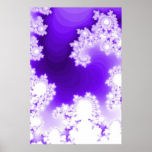 Trippy Poster: Purple Fractal Poster