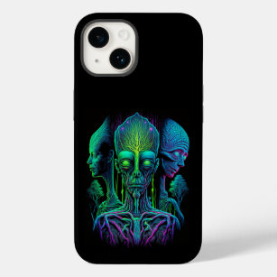 Trippy Psychedelic Aliens Case-Mate iPhone 14 Case