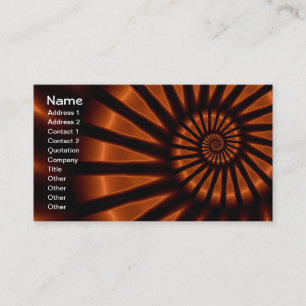 Trippy Psychedelic Backlighting Fine Fractal Business Card
