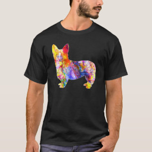 Trippy Psychedelic Colourful Art Pembroke Welsh Co T-Shirt