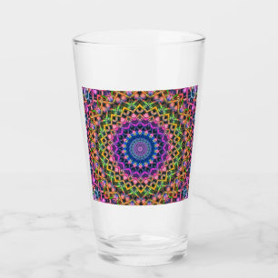 Trippy Psychedelic Kaleidoscope Glass