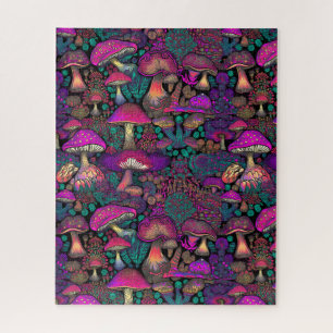 Trippy Psychedelic Mushroom Jigsaw Puzzle