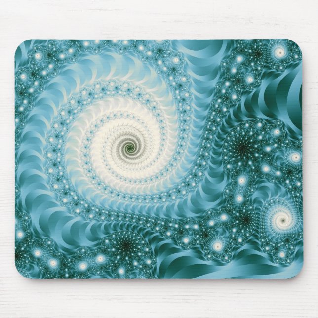 Trippy Psychedelic Starstorm Fine Fractal Mouse Mat (Front)