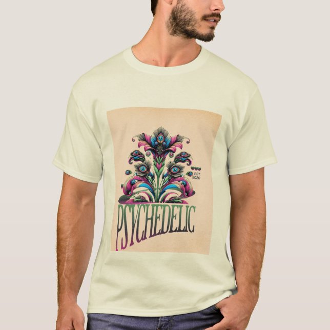 "Trippy Psychedelic T-Shirts – Vibrant, Bold & Eye (Front)