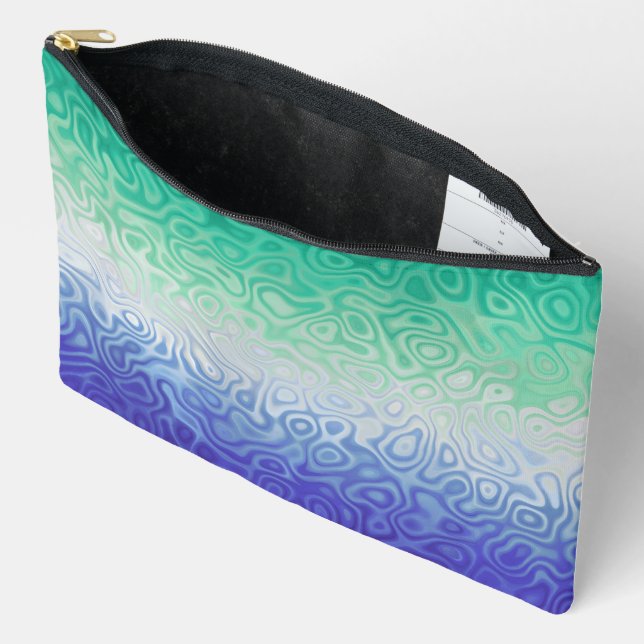 Trippy Ripply Funky Boho MLM Men Loving Men Pride Accessory Pouch (Open)