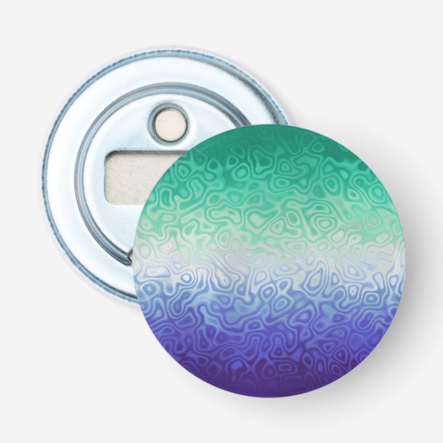 Trippy Ripply Funky Boho MLM Men Loving Men Pride Bottle Opener (Front)
