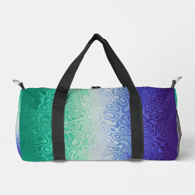 Trippy Ripply Funky Boho MLM Men Loving Men Pride Duffle Bag (Front)