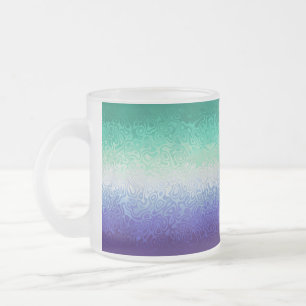 Trippy Ripply Funky Boho MLM Men Loving Men Pride Frosted Glass Coffee Mug