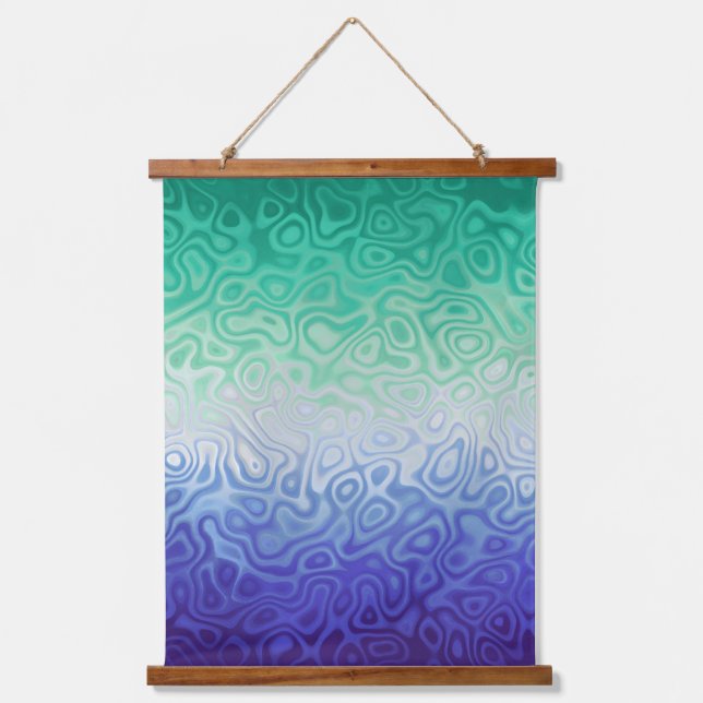 Trippy Ripply Funky Boho MLM Men Loving Men Pride Hanging Tapestry (Front)
