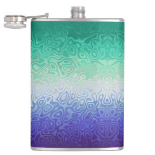 Trippy Ripply Funky Boho MLM Men Loving Men Pride Hip Flask