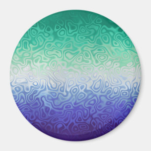Trippy Ripply Funky Boho MLM Men Loving Men Pride Magnet
