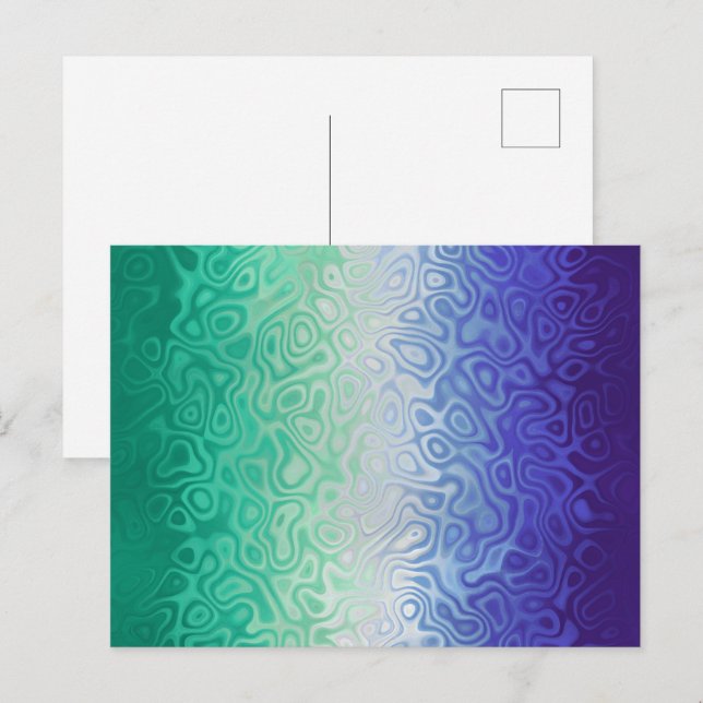Trippy Ripply Funky Boho MLM Men Loving Men Pride Postcard (Front/Back)