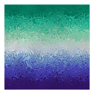 Trippy Ripply Funky Boho MLM Men Loving Men Pride Poster