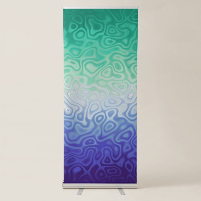 Trippy Ripply Funky Boho MLM Men Loving Men Pride Retractable Banner (Front)