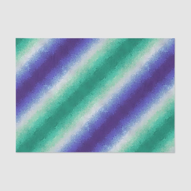 Trippy Ripply Funky Boho MLM Men Loving Men Pride Tissue Paper (Front)