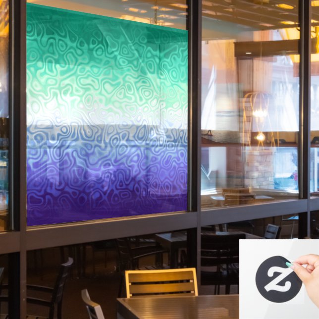 Trippy Ripply Funky Boho MLM Men Loving Men Pride Window Cling (Restaurant Window)