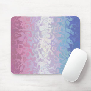 Trippy Ripply Groovy Eccentric Bigender Pride Flag Mouse Mat
