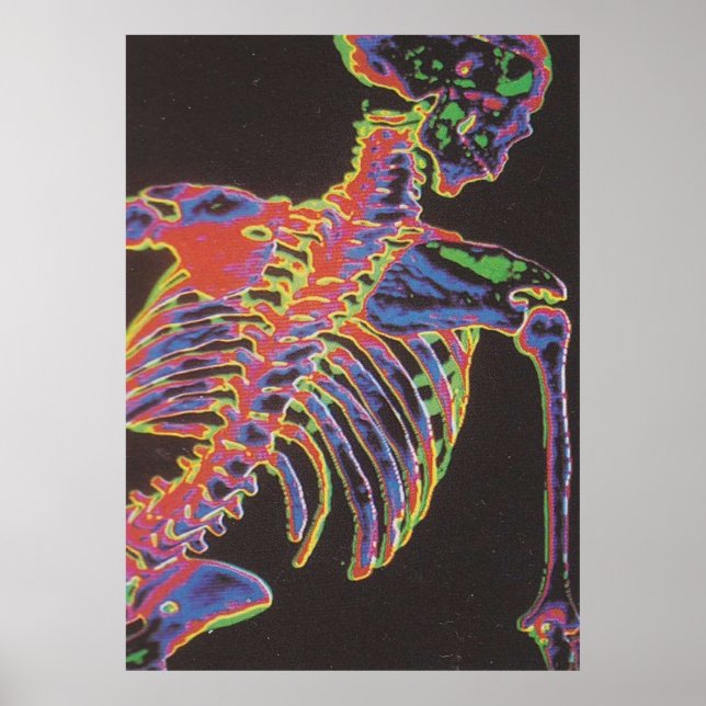 trippy skelly poster (Front)