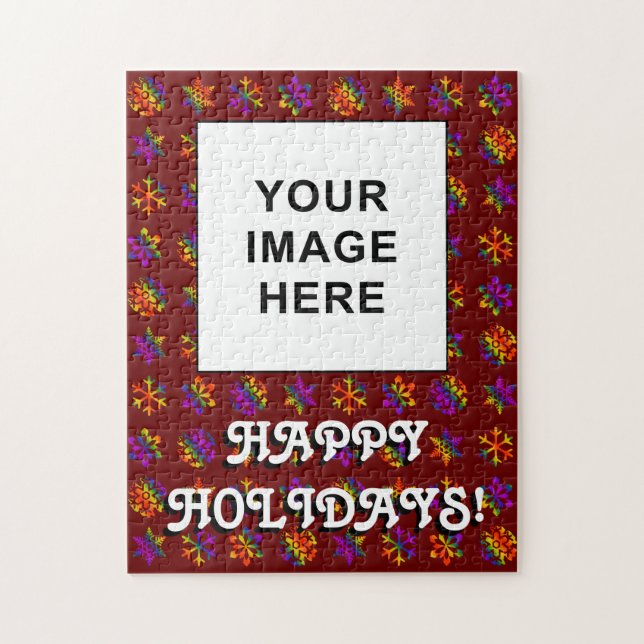 Trippy Snowflakes Jigsaw Puzzle (Vertical)