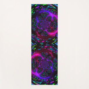 Trippy Spiral Neon Yoga Mat