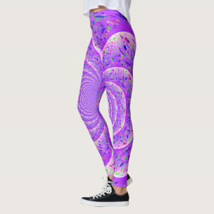 Trippy Spiral Purple Leggings