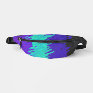 Trippy Squiggly Abstract Alexigender Pride Flag Bum Bags