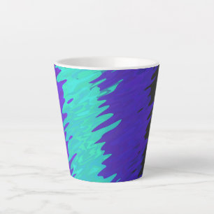 Trippy Squiggly Abstract Alexigender Pride Flag Latte Mug