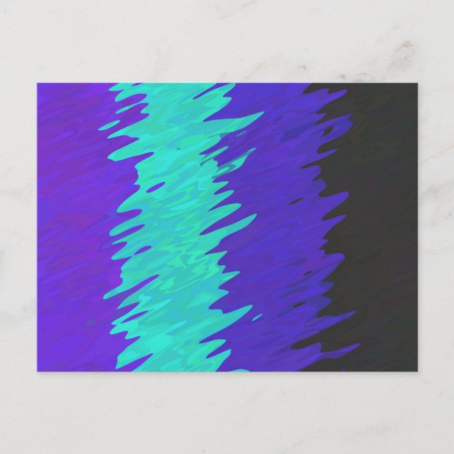 Trippy Squiggly Abstract Alexigender Pride Flag Postcard (Front)
