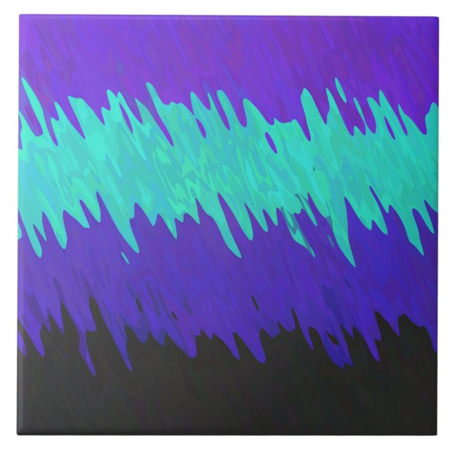 Trippy Squiggly Abstract Alexigender Pride Flag Tile (Front)
