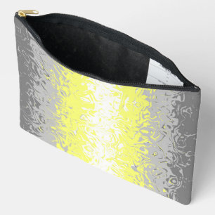 Trippy Squiggly Abstract Demigender Pride Flag Accessory Pouch