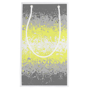 Trippy Squiggly Abstract Demigender Pride Flag Small Gift Bag