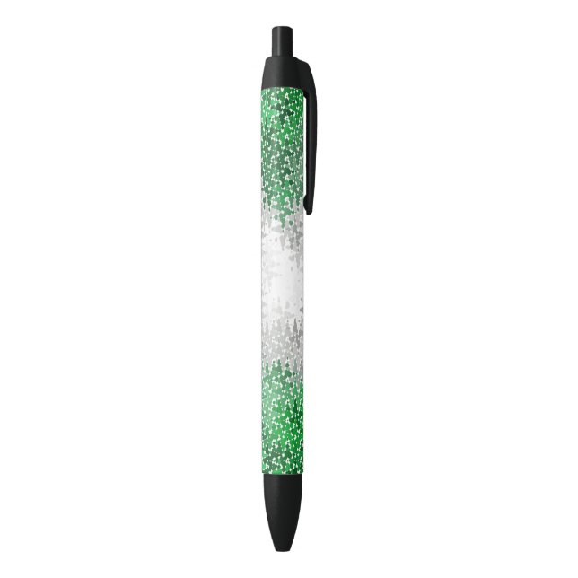 Trippy Squiggly Abstract Grayromantic Pride Flag Black Ink Pen (Bottom (Vertical))