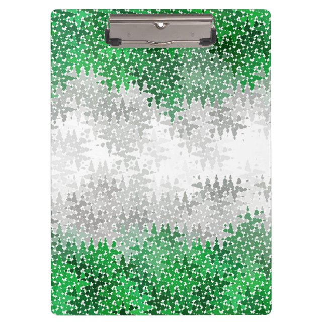 Trippy Squiggly Abstract Grayromantic Pride Flag Clipboard (Front)
