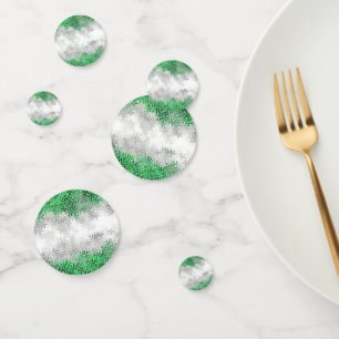 Trippy Squiggly Abstract Grayromantic Pride Flag Confetti