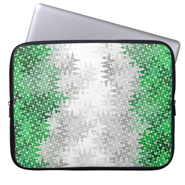 Trippy Squiggly Abstract Grayromantic Pride Flag Laptop Sleeve (Front)