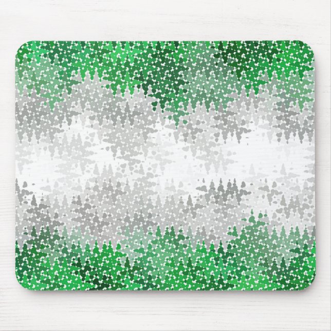 Trippy Squiggly Abstract Grayromantic Pride Flag Mouse Mat (Front)