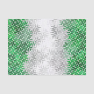 Trippy Squiggly Abstract Grayromantic Pride Flag Tissue Paper