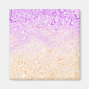 Trippy Squiggly Boho Abstract Trixic Pride Flag Magnet