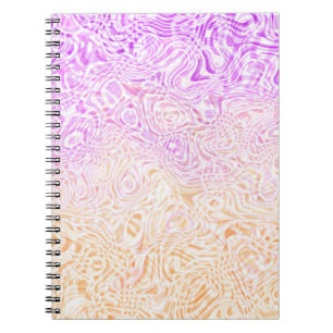 Trippy Squiggly Boho Abstract Trixic Pride Flag Notebook