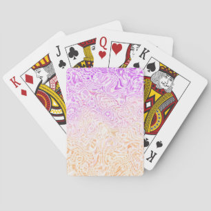 Trippy Squiggly Boho Abstract Trixic Pride Flag Playing Cards