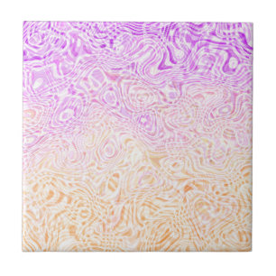 Trippy Squiggly Boho Abstract Trixic Pride Flag Tile