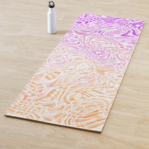 Trippy Squiggly Boho Abstract Trixic Pride Flag Yoga Mat