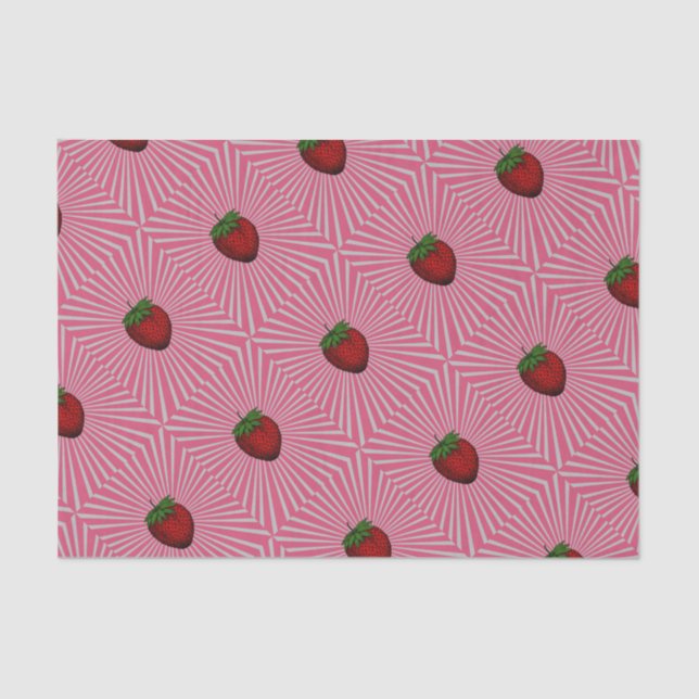 Trippy Strawberry Tissue Paper (Front)